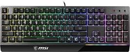 MSI Vigor GK30 RGB Gaming Keyboard, 6-Zone RGB Lighting, Water Repellent... - $54.99