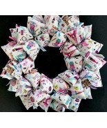 Paris Paradise Handmade Fabric Wreath for Fashionable Little Girls - £39.21 GBP