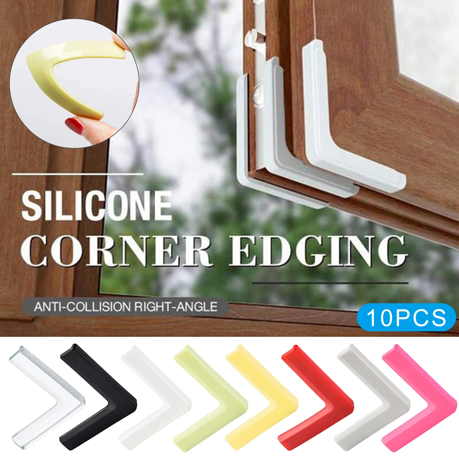 10pcs Anti-collision Right-angle Pvc Corner Edging Furniture Edge Protecto - £9.72 GBP+