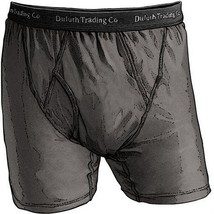 1 Pair Duluth Trading Co Buck Naked Performance Boxer Briefs Graphite 76015 - $29.69