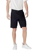 Napapijri Men Shorts - 31 Black Designer Casual Fashion 2025 Collection New - $1,050.98 MXN