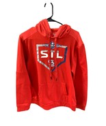 Majestic Mens Size Small Red Hoodie Sweatshirt Red Athletic St Louis Car... - $24.65