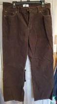 GAP Dark Corduroy Pants 33/30 Men&#39;s Straight Leg Brown Casual 5 Pocket Pants  - £15.58 GBP