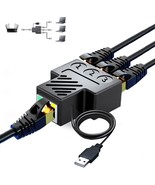 RJ45 Ethernet Splitter Adapter 1 to 3 Ports 3 Devices Simultaneous Netwo... - $36.37