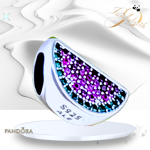 PANDORA Pave Watermelon Charm Red &amp; Green CZ  S925 ALE US SELLER - $1,014.11 MXN