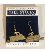 Port Of Cincinnati Tall Stacks Earrings Official Souvenir J1 - £8.59 GBP