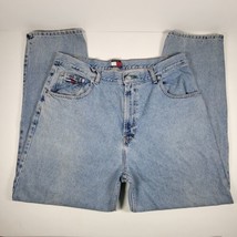 Vintage Tommy Hilfiger Jeans Mens 40x32 90s Flag Logo Y2K Freedom 03/98 producti - £35.85 GBP
