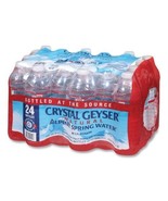 24 Pack Crystal Geyser Spring Water 16.9 Oz Bottle Fresh Refreshing - £28.67 GBP