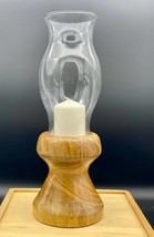 Wood turned hurricane lamp using spalted maple from Adirondacks region H... - £49.54 GBP