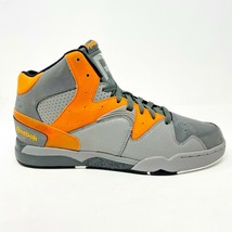 Reebok Classic Jam Gray Orange Mens Retro Basketball Sneakers J98248 - £63.89 GBP