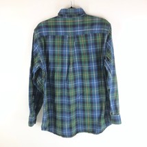 LL Bean Mens Scotch Plaid Flannel Shirt Button Down Traditional Fit Blue... - £11.58 GBP