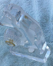 Lead crystal golf swing clock/paperweight or deskpiece image 3