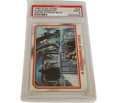 Star Wars Trading Card vtg PSA 9 Gathering Evils 1980 Bounty Hunters Fett #73  - £296.70 GBP