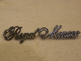 1975 76 77 Dodge Royal Monaco Headlight Door Emblem #3811508 Oem - £28.11 GBP