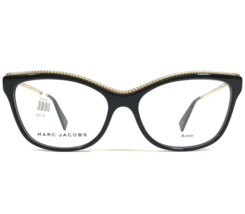 Marc Jacobs Eyeglasses Frames 167 807 Black Gold Cat Eye Full Rim 55-16-138 - £66.02 GBP
