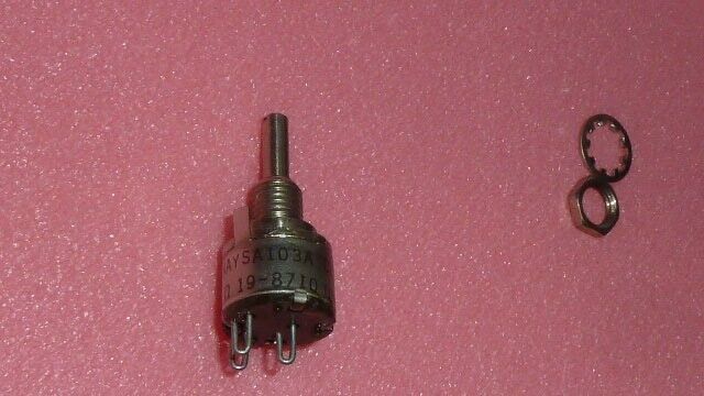 CLAROSTAT RV6NAYSA103A POTENTIOMETER 10K-OHM + bolt and washer NEW 1 Pie... - $30.00