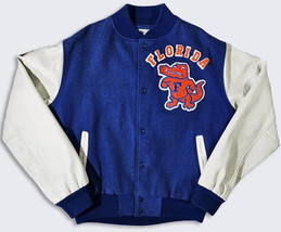 Florida Gators Varsity Jacket – Royal Blue &amp; White Retro Bomber - $150.00+