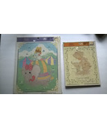 2 PRECIOUS MOMENTS PUZZLEs Tray Frame 1992 Love is Gentle 1993 Clown Circus - £11.12 GBP