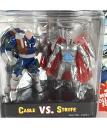 Toy Biz Cable VS. Stryfe X-Men Steel Mutants Die Cast Figures Stand - $7.59