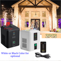 2PC Birthday Party Fireworks Machine Remote Control Mini Cold Sparkle Ma... - $335.00