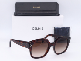 New Celine Paris Cl 40168I 54F HAVANA/BROWN Gradient Authentic Sunglasses 55-22 - £279.63 GBP