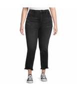 Terra &amp; Sky™ ~ Plus Size 18W ~ Black ~ Hi-Rise ~ Vintage Crop ~ Distress... - $504.02 MXN