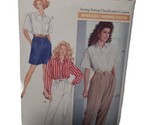 VTG Butterick 3944 SEWING Pattern Misses Pants, Shorts, Button Down Shir... - $10.67