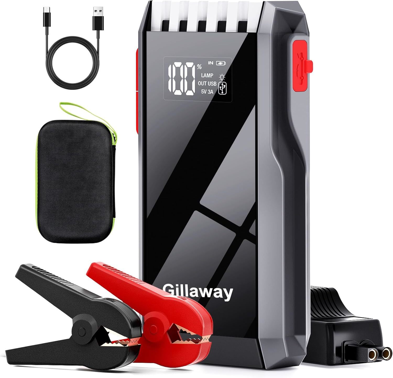 012 Jump Starter Battery Pack, 4000A Peak Car Battery Charger Jump Start... - $41.99