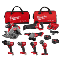 Milwaukee Tool M18 FUEL 7-Tool Combo Kit - $37,974.27 MXN