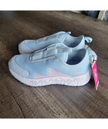 JUSTICE GIRL Slip On Athletic Sneakers Shoes Blue 2 NWT No Lace Comfort ... - $31.45 CAD