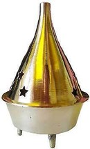 3&quot; Brass Cone And Resin Incense Burner - £15.28 GBP
