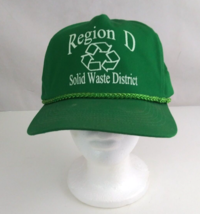 Vintage San Sun Green Region D Solid Waste District Snapback Unisex Baseball Cap - £7.74 GBP