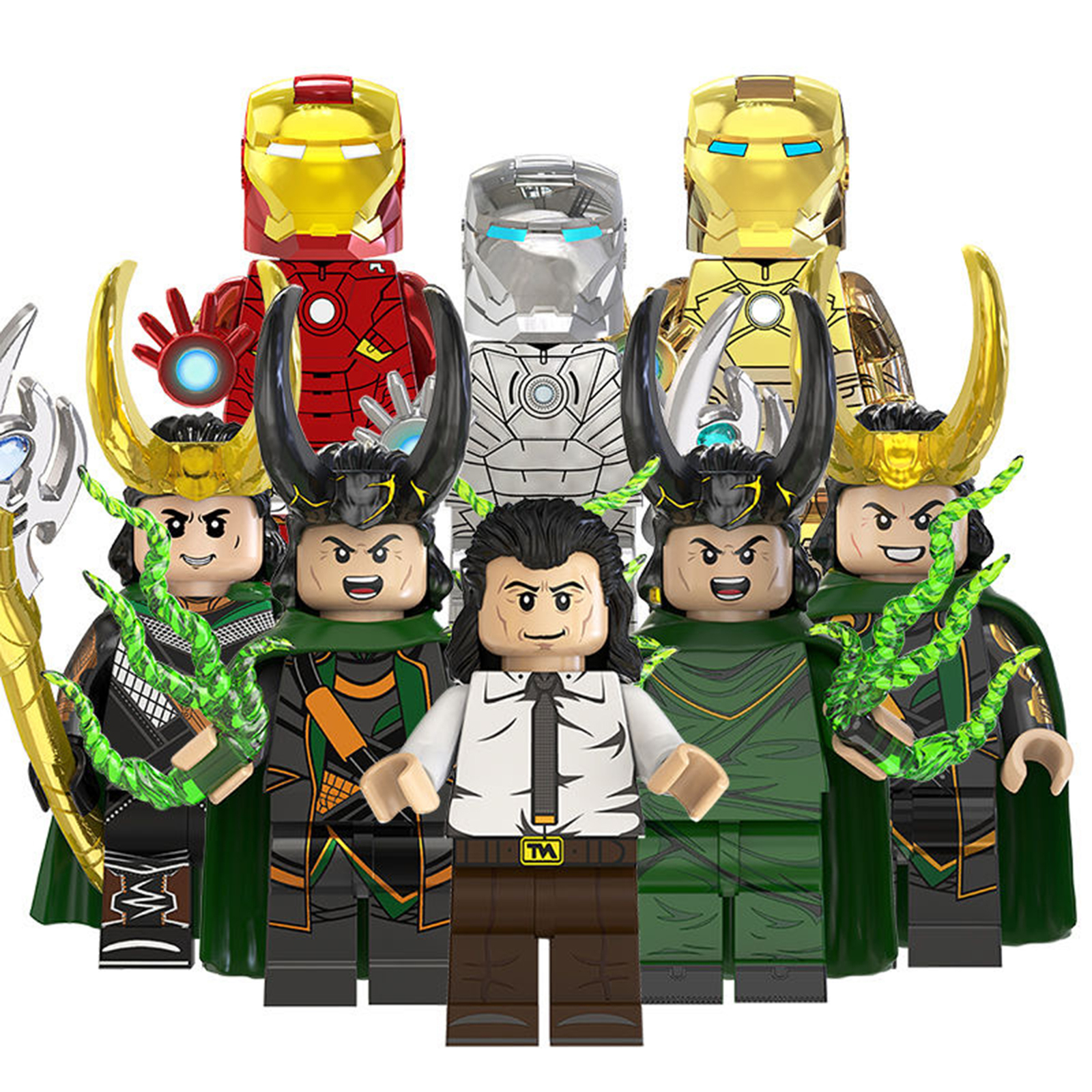 8Pc Marvel Superhero Loki Laufeyson Minifigure Iron Man Loki Mini Buildi... - $21.89