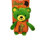 Reese&#39;s Peanut Butter Cups Stuffed Plush Green Monster Squeaky Dog Toy C... - $11.26