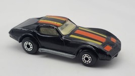 Vintage Matchbox Superfast Chevrolet Corvette No.62 Black Die Cast 1:58 EUC  - £5.31 GBP