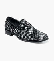 25228, Stacy Adams Micro Suede Shoes Swagger Slip On Studded All Colors image 4