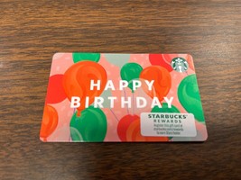 Rare Starbucks coffee Card Happy Birthday Co-Branded Corporate Card no v... - £3.12 GBP