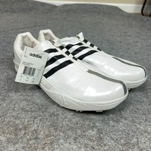 Adidas Mens Shoe 14 White Black Cleat Long Jump Track Spikes Sports Low ... - $29.98