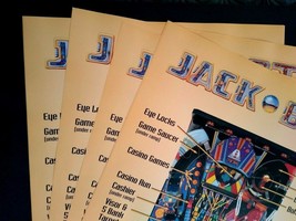Jackbot Pinball Game Wall POSTERS Lot (10) Original Jack Bot Robot 36&quot; x 24&quot; - £60.07 GBP