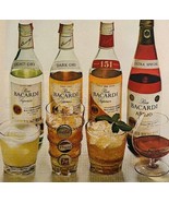 1970 Ron Bacardi Rum 4 Varieties Advertisement Distillery Liquor DWII17 - $41.01 CAD