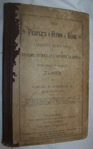 1887 ANTIQUE PEOPLES HYMN PSALM BOOK BIBLE STUDY CHURCH SPIRITUAL SHEET ... - $9.89