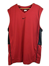 Nike Tank Top Mens XL Vintage Y2K Center Swoosh Travis Scott Basketball Red  - £35.32 GBP