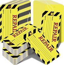 Share 120 Pack Repair Tags Yellow Maintenance Required Tags with Wire Pr... - $12.25
