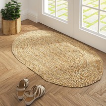 Indoor Area Rug, Natural Rectangle, 2 X 3 Ft., Lr Resources Jute, Nat2030. - $33.99