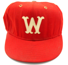 Vintage Wisconsin Badgers Fitted Hat Pro-Line Size 7 Stitched Logo - £16.03 GBP