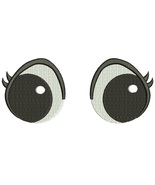 Pair of round eyes for doll or plush toy machine embroidery designs – in... - €3,06 EUR