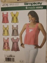 4 Sewing Patterns Women Shirts Pants Shorts Short Sleeve Sleeveless 4 - ... - $11.51