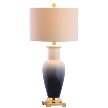 Dip Dye 31.5&quot; Ceramic Led Table Lamp Coastal Traditional Bedside Desk Nightstand - £102.50 GBP