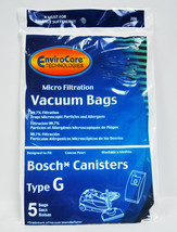 Bosch Type G Canister Vacuum Cleaner Bags 02-2400-09 - $9.95