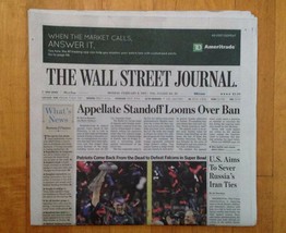 New England Patriots Super Bowl LI=51 CHAMPIONS- Wall Street Journal 2/6/2017 - £11.32 GBP